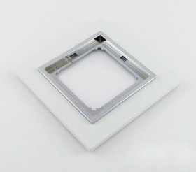 MAGIC Ramka pojedyncza biały/chrom Ra-1 M