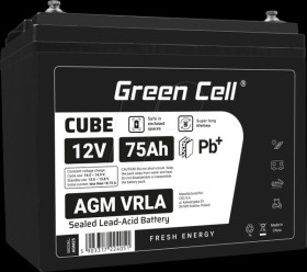 AGM25 Rechargeable lead-fleece battery, AGM, 12 V, 75 Ah