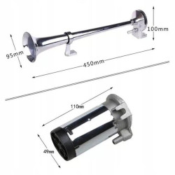 TRĄBKA KLAKSON 12V 150dB PNEUMATIC