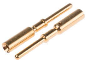 Końcówka pinowa 1.5mm Męski Połączenie zagniatane 23.2mm Montaż na kablu 16 AWG