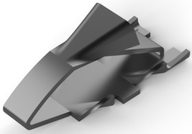 Uninsulated flat plug sleeve, 0.3 to 0.9 mm², AWG 22 to 18, brass, tin-plated, 62781-3