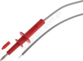 5610-HT-100-RT Przewód bezpieczny w.n. 5kV, dł. 1,0m, z sondą probierczą 4mm, czerwony, ELECTRO-PJP, 5610HT100RT