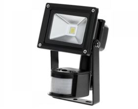 Halogen Naświetlacz LED 10W z Czujnikiem Ruchu B. Zimna,