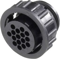 Gniazdo CPC TE Connectivity 182648-01/182647-1, z nakrętką, 4-pin, 5000 MOhm