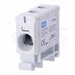 Złączka szynowa 1-torowa Al/Cu 2,5-35mm2 na TH35 szary FJ-E35 HEDO