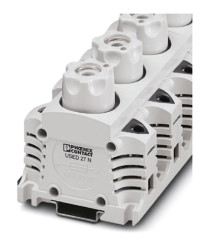 Złączka szynowa bezpiecznikowa Phoenix Contact poziomy: 1Śruba USED 25A 500 V