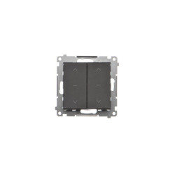 Łącznik żaluzjowy podwójny 1-0-2 TZW2.01/149 czarny mat Simon55 Kontakt-Simon