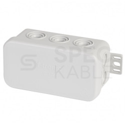 Puszka instalacyjna natynkowa typu KLIK 85x44x40mm hermetyczna IP54 szara E126 F-TRONIC