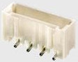Pin header, 15 pole, pitch 1.5 mm, straight, beige, 1-292232-5