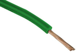 Kabel trzynormowy, dł. 100m 0,75 mm², 14 A, 1 kV DC, 600 V AC, Maks. +105C Zielony Zgodność z trzema normami, RS PRO