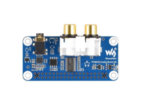Waveshare PCM5122 HIFI I2S DAC Audio Board For Raspberry Pi, Based On Raspberry Pi 40PIN GPIO Header, Stereo Encoding / Decoding