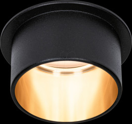 93378 Recessed light Gil, 1 x 6 W, 470 lm, 2700 K, matt black/gold