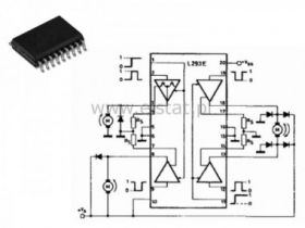 L 293 DD Sterowanie silnika 36V 0,6A SOP20