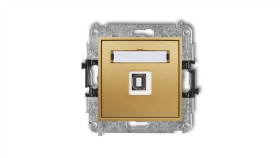 Mini Gniazdo Pojedyncze Usb-Ab 2.0 Złoty 29Mgusb-3