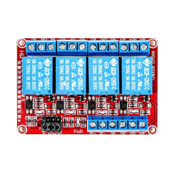 MODUŁ PRZEKAŹNIKA 4 KANAŁY Z OPTOIZOLACJĄ 12V 10A L/H ARDUINO