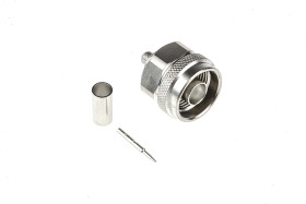 Złącze koncentryczne Montaż na kablu Męski 50Ω typ złącza Złącze N 0 to 11GHz Połączenie zagniatane typ kabla RG58 C/U