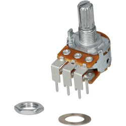 Taiwan Alpha RV16A01F-41-17K-B50K-3 50K LIN Dual 16mm Metal PC mount Pot