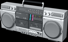 M-380 SILVER M-380 boombox with radio, CD, cassette and Bluetooth
