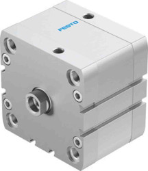 Siłownik kompaktowy skok: 20mm Festo Ø 80mm dwustronnego działania Action ADN-80-20-I-PPS-A