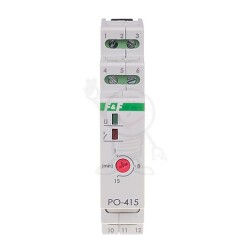 Przekaźnik czasowy PO-415 1-15m. 24V 16A FF opad.
