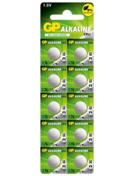 Bateria alkaliczna pastylka LR44 A76 AG13 1,5V GP BLISTER 10szt.