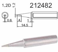 QUICK-212482 Grot do lutownicy QUICK-3102 stożek ścięty 0.6x1.2mm