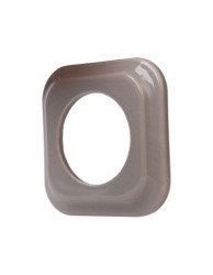 CERAMICZNA RAMKA JEDNOKROTNA PODTYNK KWADRAT SZARA CRPT1KG