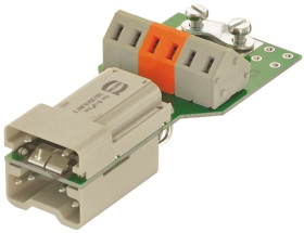 Wkładka złącza dużej mocy 6-pinowe HARTING 10A Męski Proste