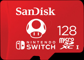 SDSQXAO-128G-GNCZN MicroSDXC Memory Card 128GB, SanDisk Nintendo Switch