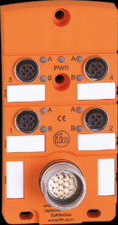 Sensor-actuator distributor, 4 x M12, EBC004