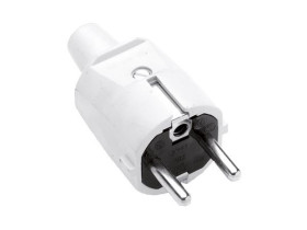 Velleman EU SCHUKO plug - light gray