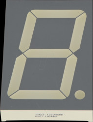 SA23-12SURKWA 7-segment display, red, 56.9 mm, according to anode