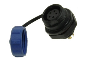 Gniazdo; SP1312/S5-C-FO; 5 torów; lutowany; 0,75mm2; SP13; na panel; 13mm; IP68; 5A; 180V; Weipu; RoHS; SP1312/S5-C