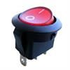 Przełącznik DC kołyskowy 3-pin 2-pozycje ON-OFF podświetlany czerwony 12VDC/20A 2szt.