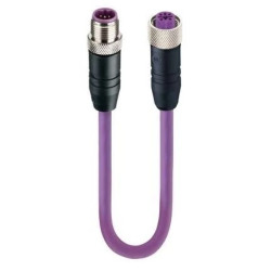 Kabel konfekcjonowany obustronnie Profibus złącza męskie M12/żeńskie M12 5-pinowe kodowanie B 0975 254 101/10 M