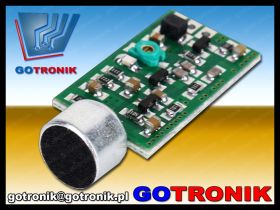 Mini nadajnik FM - mikrofon miniszpieg