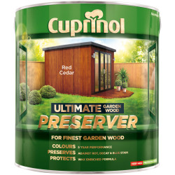 Cuprinol 5206120 Ultimate Garden Wood Preserver Red Cedar 4 litre