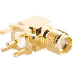 BKL 419013 SMA Reverse Bush 50 Ohm Pin Contact 90&#xBA; PCB version