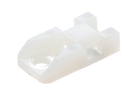 Uchwyt opaski kablowej długość 24.3mm szerokość 13,2 mm średnica otworu 4.4mm Thomas & Betts Naturalny