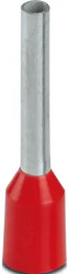 Insulated wire end ferrule, 1.0 mm², 10 mm long, UL 486F-E, red, 1208869