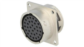 Rt0w018-32Snh Złącze Okrągłe Gniazdo Kołnierz (4 Otwory),Na Panel 32Pin