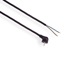 Przewód przyłączeniowy z wtyczką b/u H05RR-F 2x1 1,5m PZ1-1,5-G