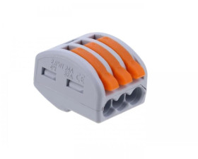 Szybkozłączka z dźwignią 3x 0,08-4mm2 ZU-403 /1szt./