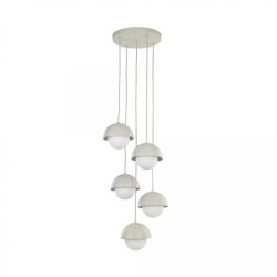 Rustykalna lampa wisząca na okrągłej rozecie BONO BEIGE, gwint 5*G9 10214 TK Lighting