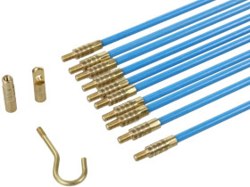 Wciągarka do kabli / Włókno szklane STALKA do wciągania przeciągania kabli i przewodów 10m - SET