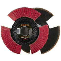 Rhodius 210644 VISION SPEED Flap Disc 125mm Ceramic Stainless Steel