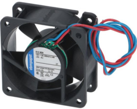 DC axial fan, 12 V, 60 x 60 x 25 mm, 46 m³/h, 38 dB, ball bearing, ebm-papst 612 NGH