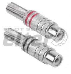 Gniazdo cinch/RCA metalowe