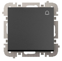 Vestra Łącznik zwierny dzwonek bez ramki podtynkowy IP20 czarny 3814-19