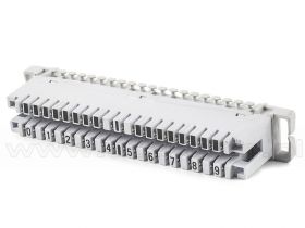 Łączówka LSA, nierozłączna, 2/10, z nadrukiem 0..9